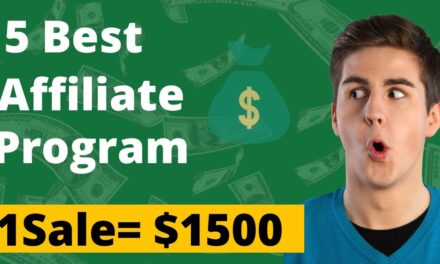 5 Best High Paying Affiliate Programs | Earn $1500 Per Sale | Affiliate Marketing 2022