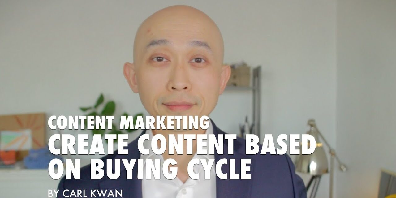 Content Marketing – Why You Should Create Content Based on Buying Cycle