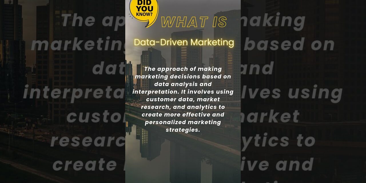 Data-Driven Marketing Explained