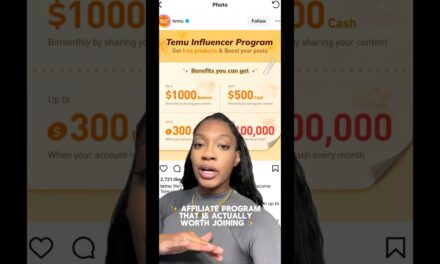 Temu Affiliate Influencer Program is worth the hype! #makemoneyonline #affiliatemarketing