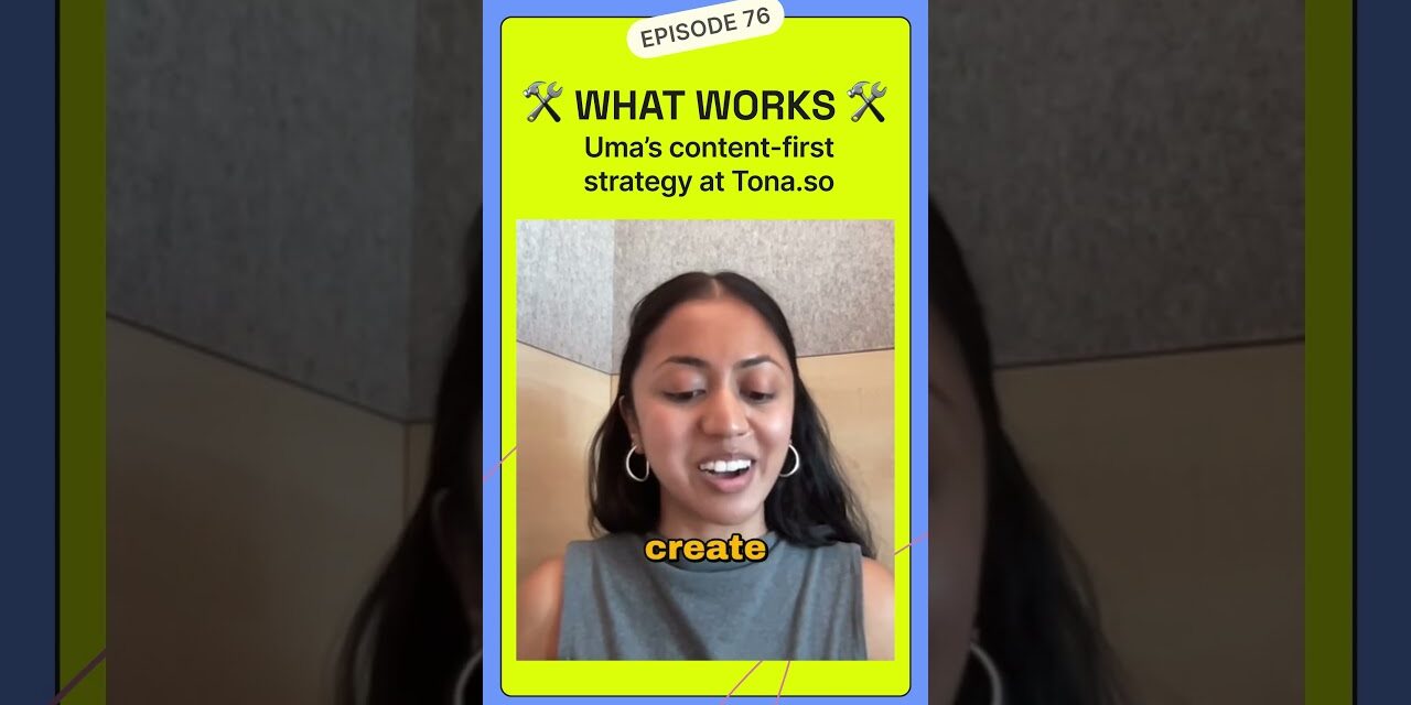 Putting ego aside with Tona's content-driven marketing strategy #buildinpublic