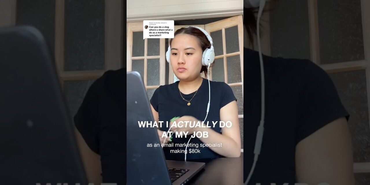 what i ACTUALLY do at my job as an email marketing specialist #dayinthelife #corporatelife #worklife